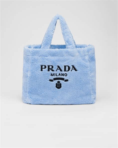 prada terry tote bag